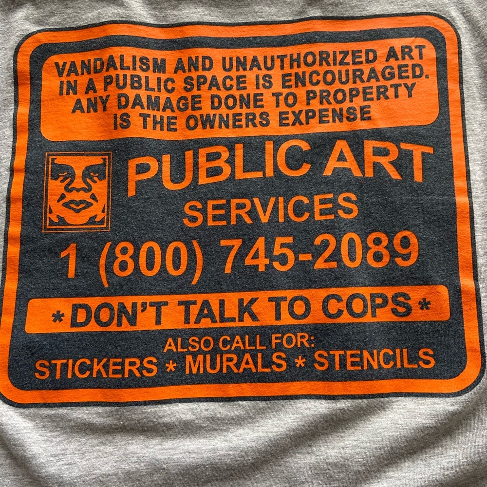 obey public service announcement tee
